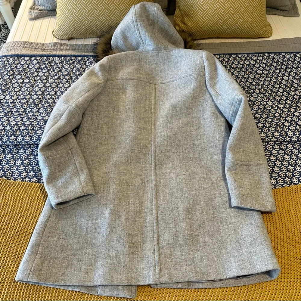 J. Crew Wool Blend Coat 6T Gray - Picture 4 of 9